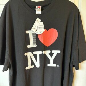 Officially Licensed "I heart NY" short sleeve T-shirt black